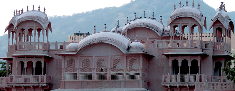 In 1876, the Prince of Wales and Queen Victoria visited India on a tour. Since pink denotes the color of hospitality, Maharaja Ram Singh of Jaipur painted the whole city pink in color to welcome the guests.